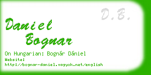 daniel bognar business card